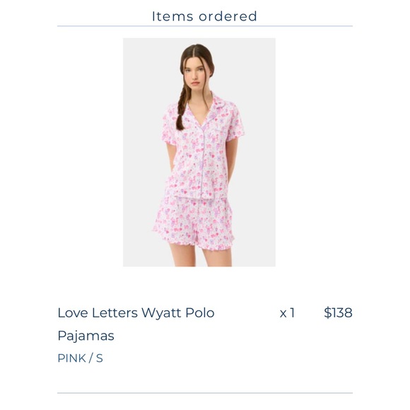 Roller Rabbit Pink and White Printed Pajama Set - Picture 3 of 3
